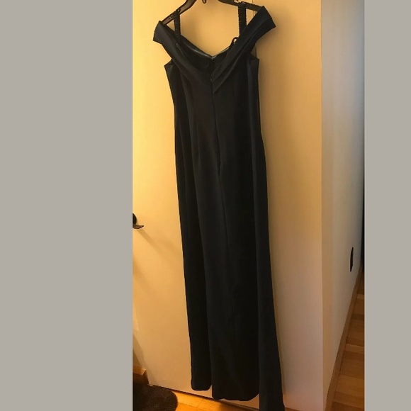 Aidan Mattox Evening Gown/Prom Dress Navy Blue 4 - Picture 3 of 6